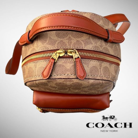 Coach Campus 23 Backpack in Tan Rust / Brass 32715 $395 - Picture 7 of 12